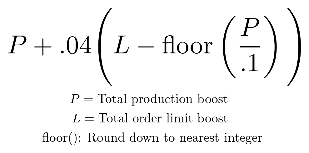 P + .04(L - floor(P / .1))